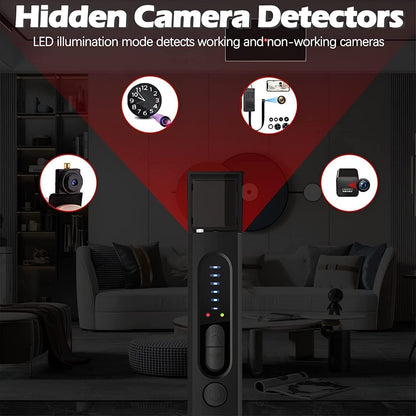 Hidden Camera Detectors, 6 Levels Sensitivity 4 Modes, 34H Working Time