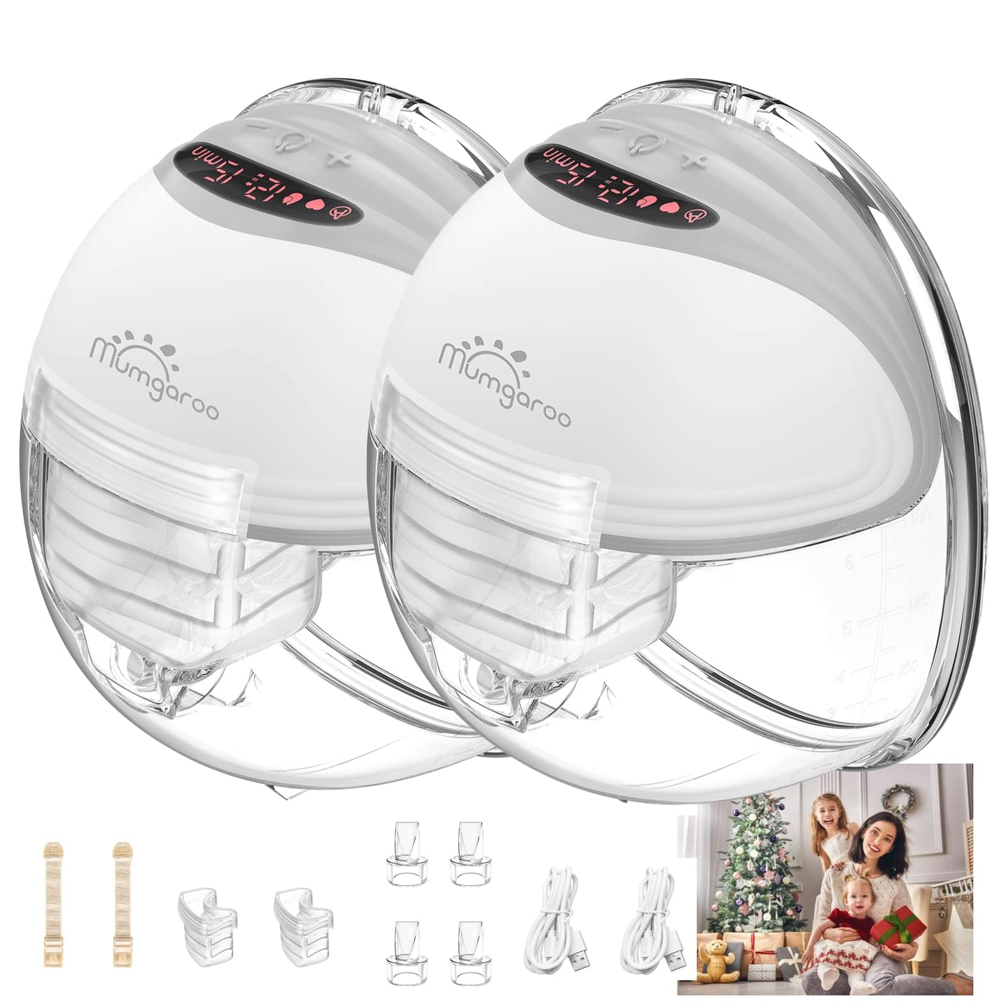 Mumgaroo Multifunctional Wearable Electric Breast Pump Hands Free