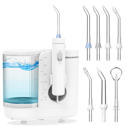 Housiwill Power Dental Water Flossers for Teeth 600ml, Water Pick for Family